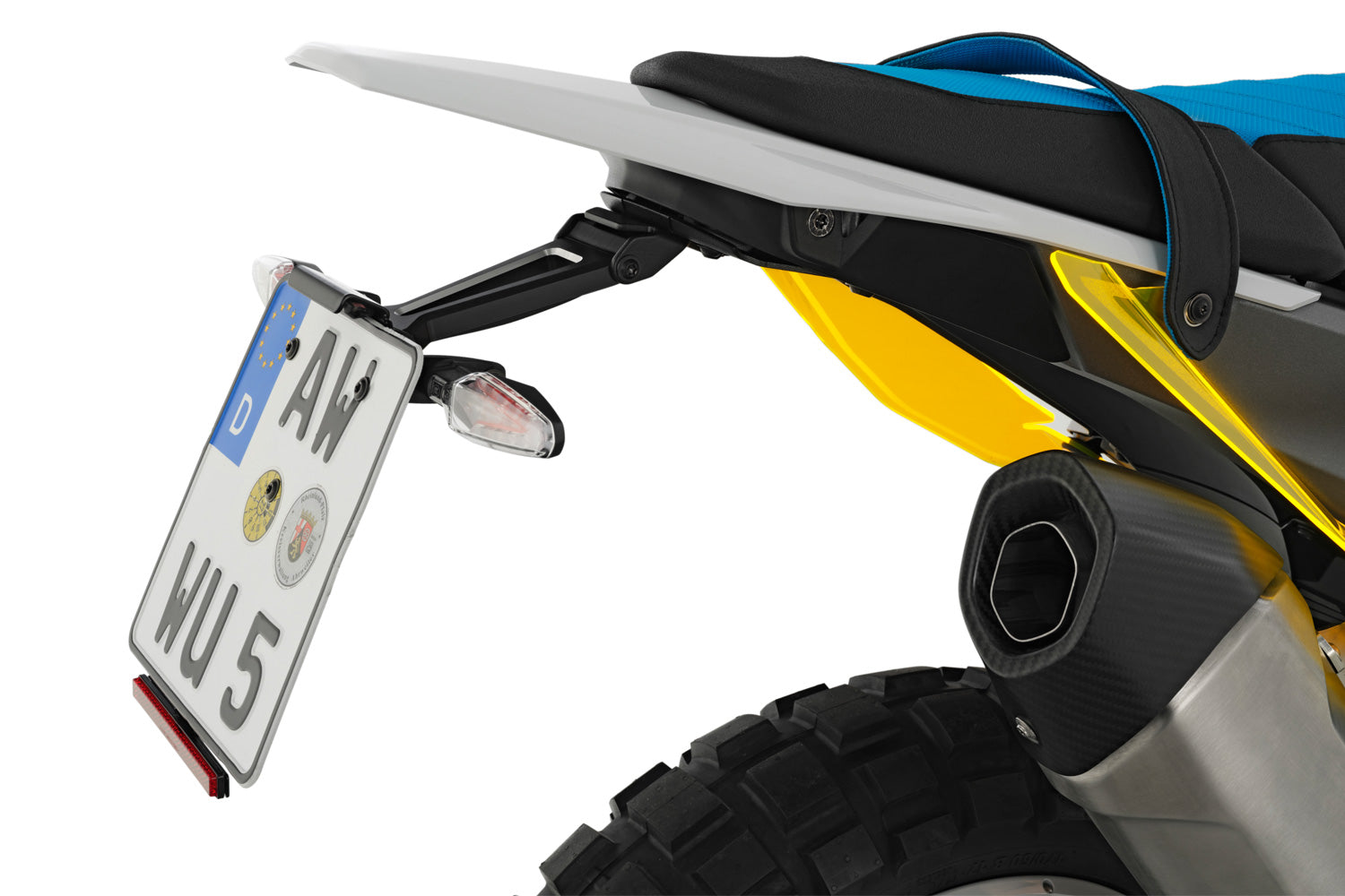Wunderlich number plate holder R 1300 GS/RS for models with luggage rack-13908-002