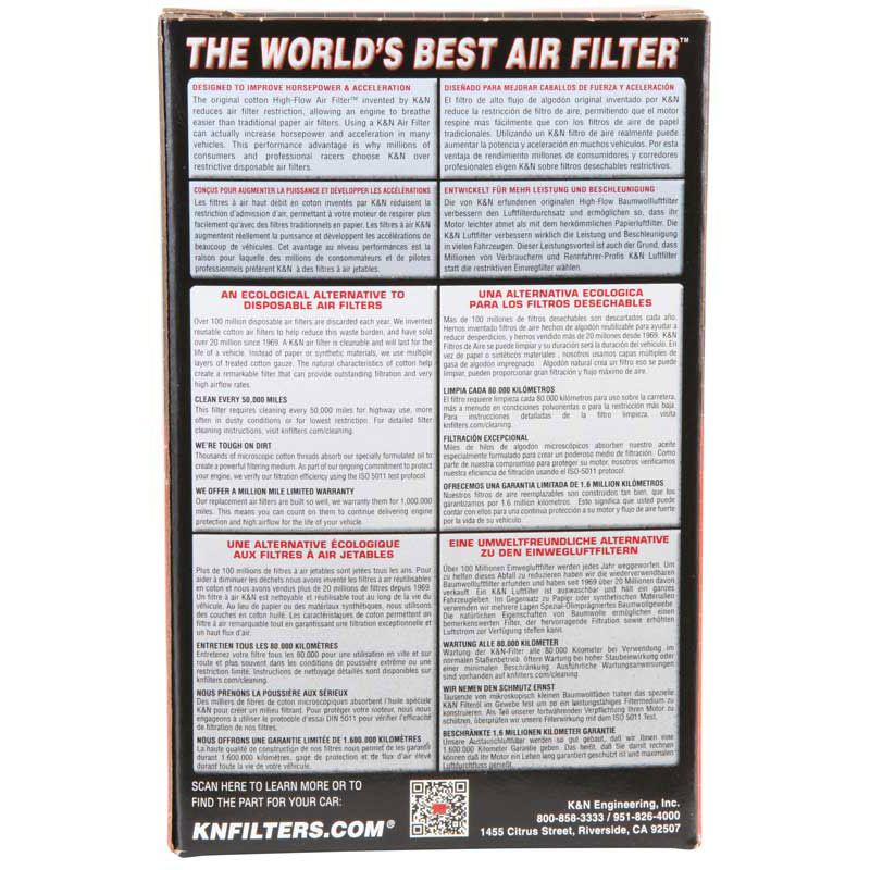 K&N - TB-9004 Air Filter For Triumph 865/T100