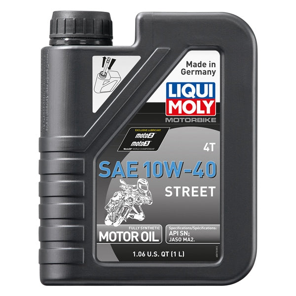 LiquiMoly - 4T SAE Street Full Synthetic Engine Oil - 10W40