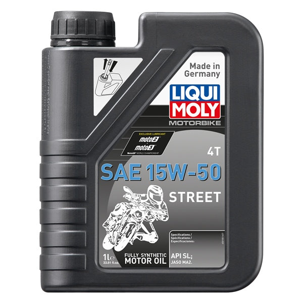LiquiMoly - 4T SAE Street Synthetic Engine Oil - 15W50