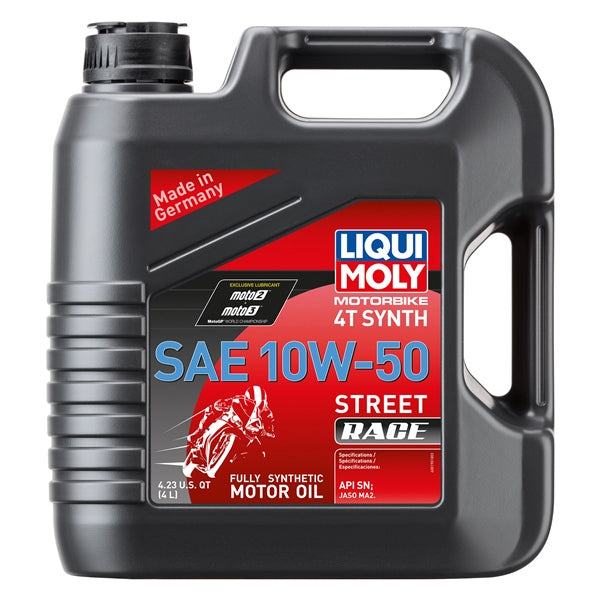 LiquiMoly - 4T SAE Street Race Synthetic Engine Oil - 10W50
