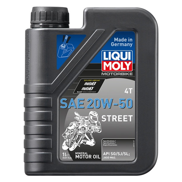 LiquiMoly - 4T SAE Street Mineral Engine Oil - 20W50