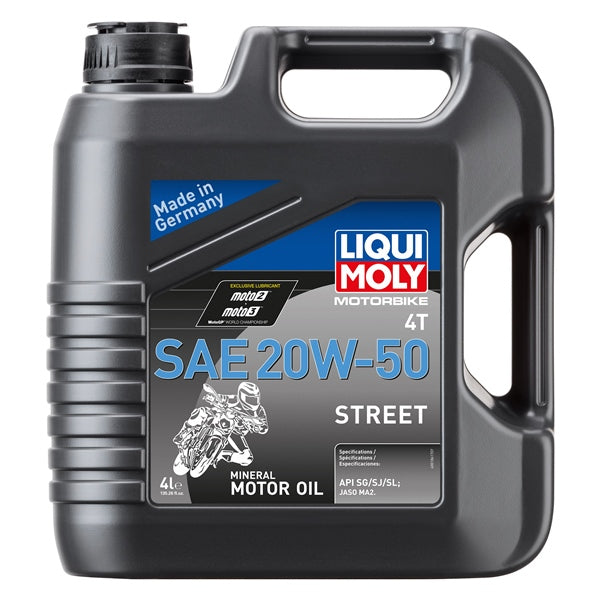 LiquiMoly - 4T SAE Street Mineral Engine Oil - 20W50