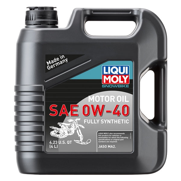 LiquiMoly - SAE Fully Synthetic Engine Oil for Snowbikes - 0W40