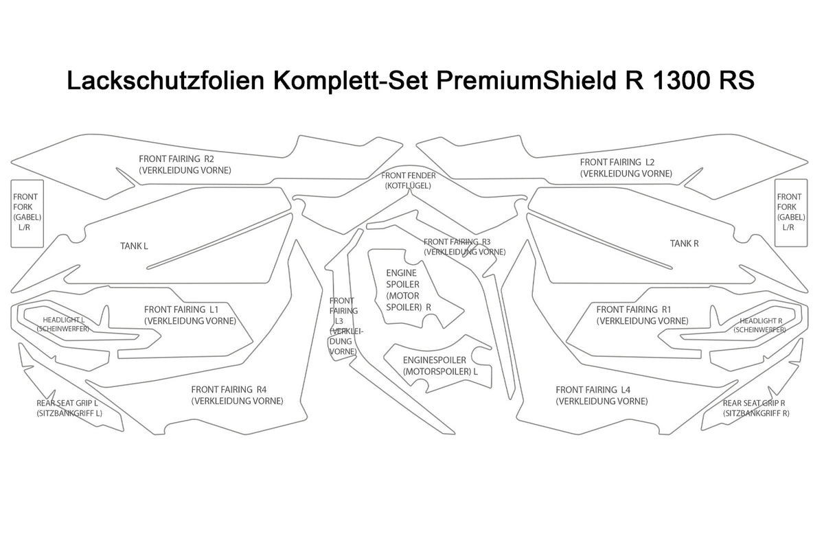 PremiumShield - Complete Paint Protection Set for R 1300 RS