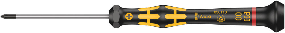 Wera Tools - 1550 PH ESD Kraftform Micro screwdriver for Phillips screws
