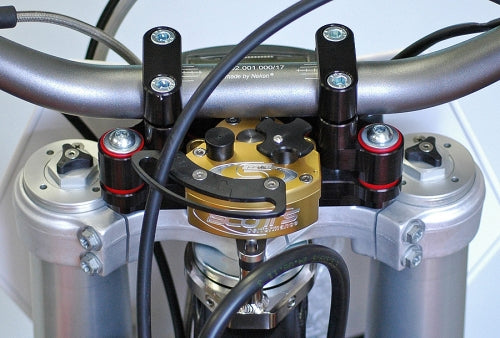 Scotts Performance - Solid & Rubber SUB Mounted Steering Damper Kit - KTM EXC SXF XCW 2012 to 2016 (DM-5929-01 / DS-5929-01)