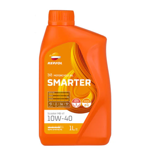 Repsol - Smarter Scooter MB 4T Semi-Synthetic Engine Oil - 10W40
