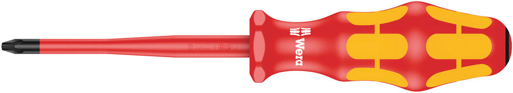 Wera Tools - 165 iS PZ VDE Insulated screwdriver with reduced blade diameter for Pozidriv screws