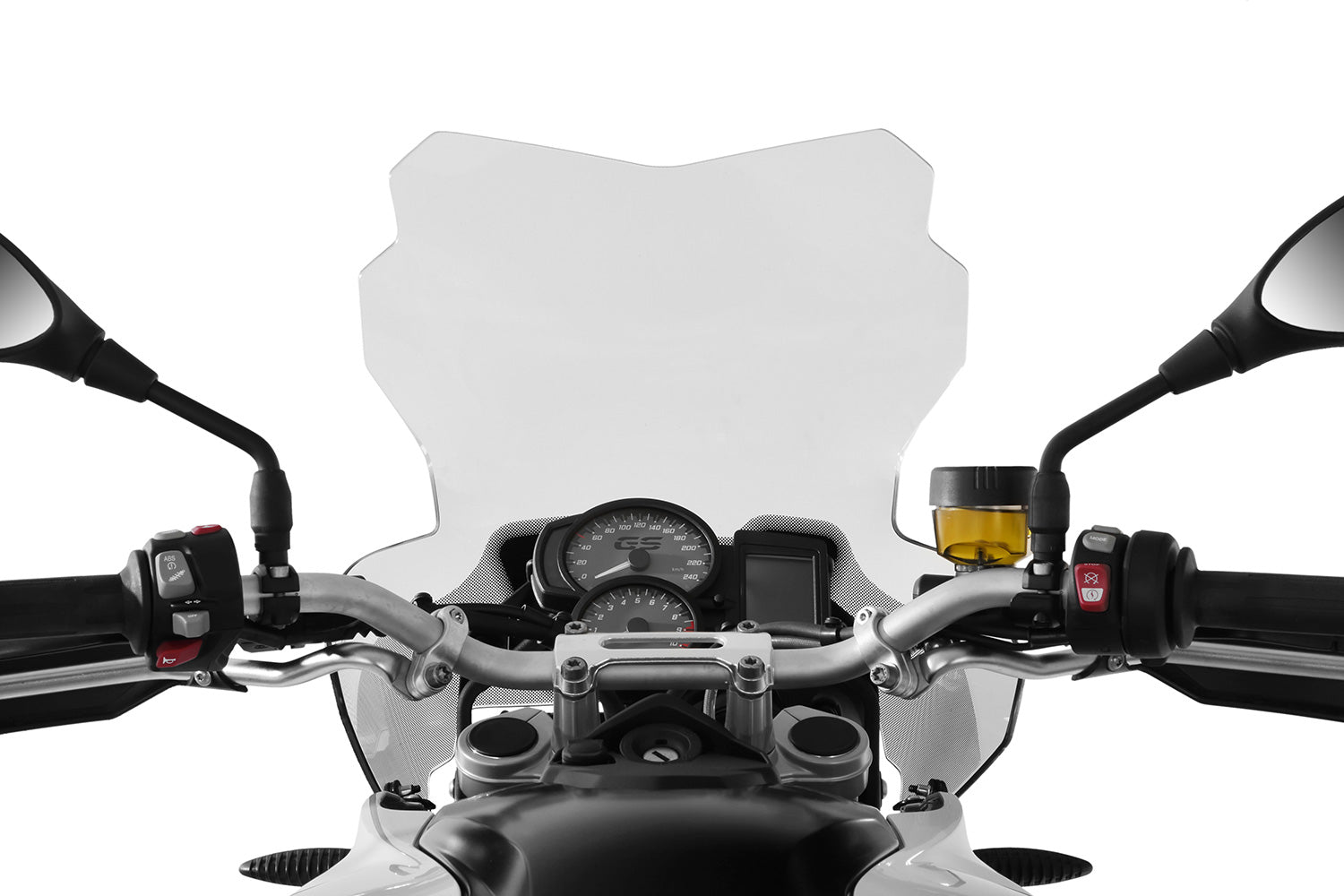 With a height of 460 mm, the windshield is the perfect compromise between maximum wind protection and minimum dimensions.