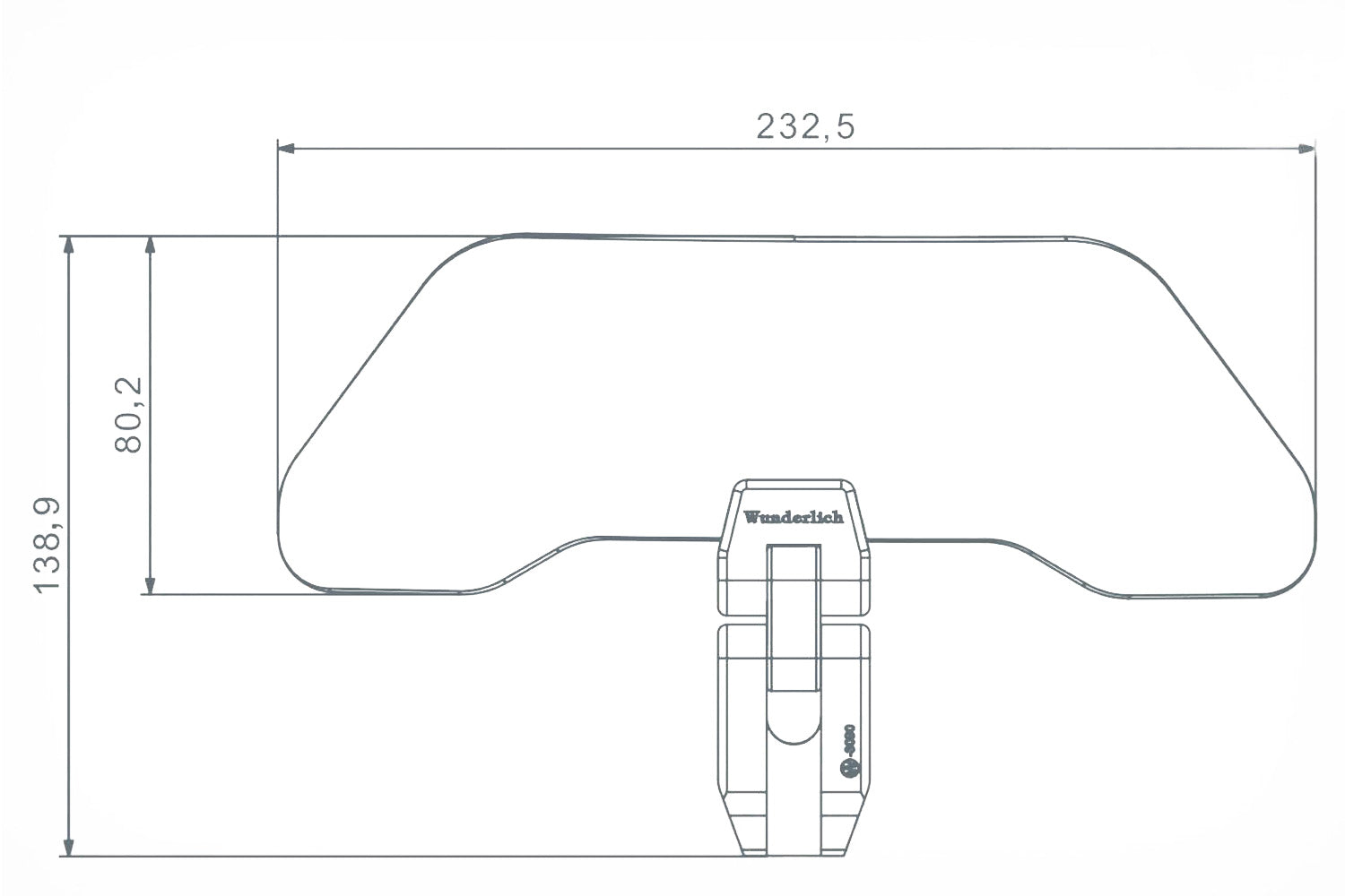 The transparent Wunderlich windshield extension for motorcycle and motorcycles, windshield extension protects against wind, airstream