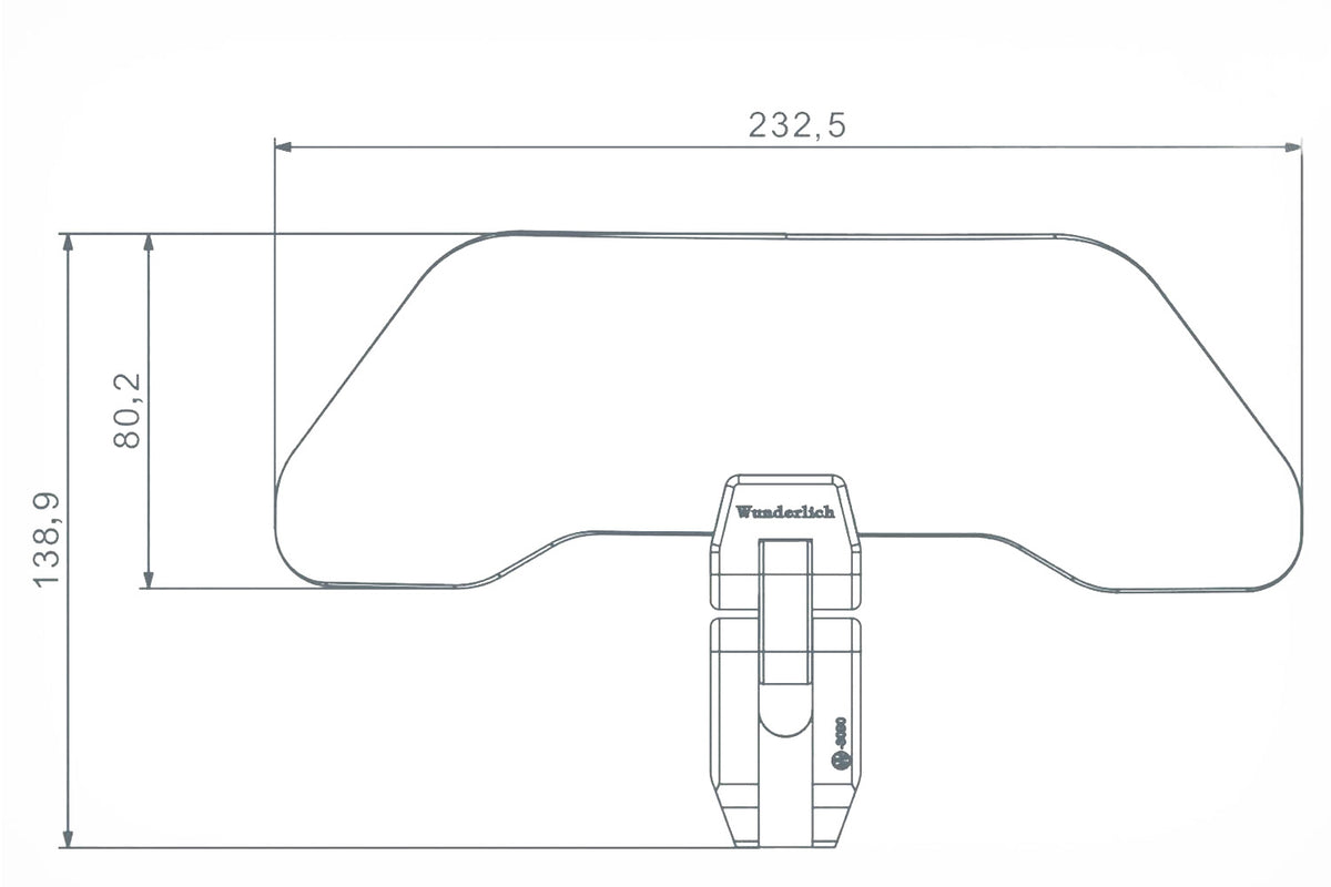 The transparent Wunderlich windshield extension for motorcycle and motorcycles, windshield extension protects against wind, airstream