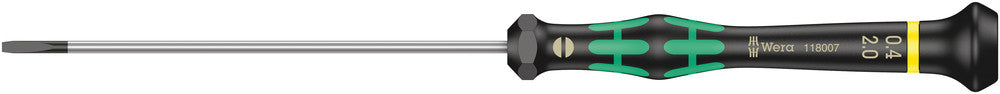Wera Tools - 2035 Screwdriver for Slotted Screws for Electronic Applications