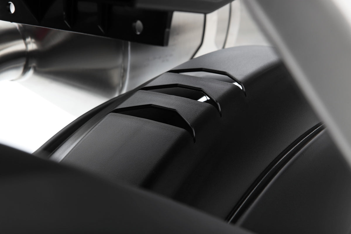 This rear hugger protects both man and machine!