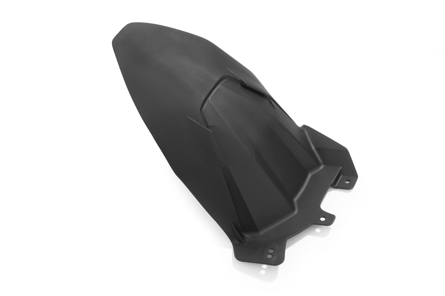 The area around the swing arm pivot, the swing arm, the collector, the gears and the shock absorber are in front of the rear wheel and thus