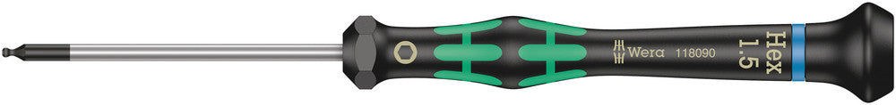 Wera Tools - 2052 Ball end hexagon screwdriver for electronic applications