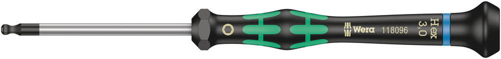 Wera Tools - 2052 Ball end hexagon screwdriver for electronic applications