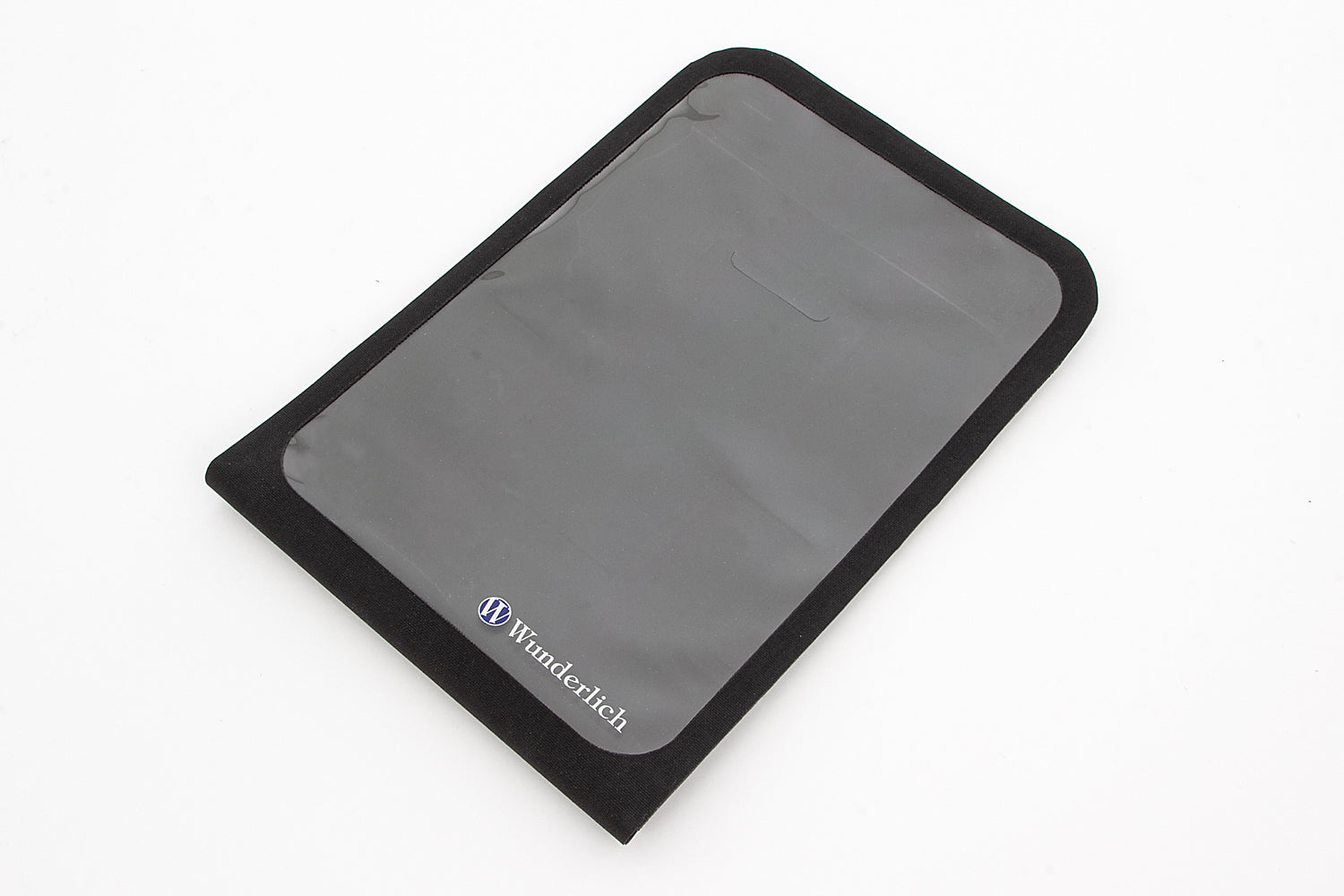 Universal, rainproof map holder for storing maps or documents, smartphones and navigation devices.
