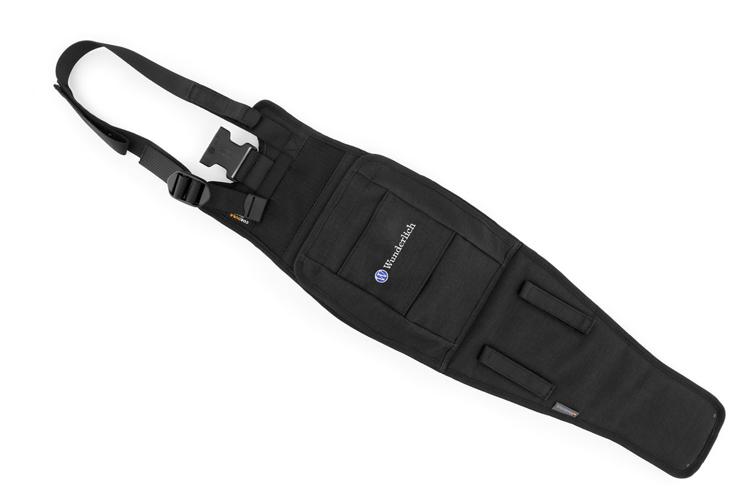 The mounting system is attached to the vehicle with minimal hand pressure and the tank bag can be quickly fastened to it. 