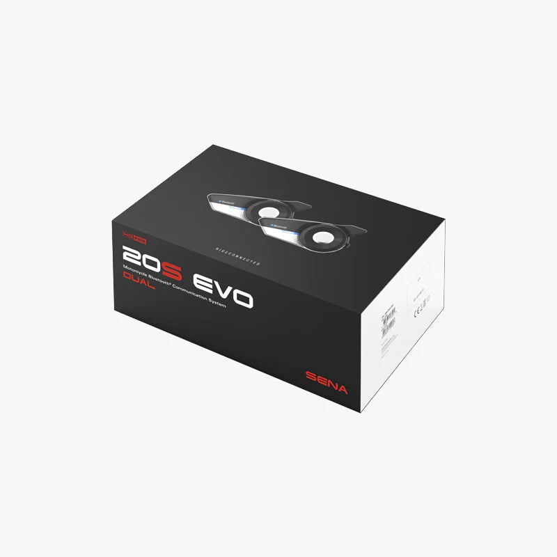 Sena - 20S EVO Motorcycle Bluetooth Communication System & HD Speakers