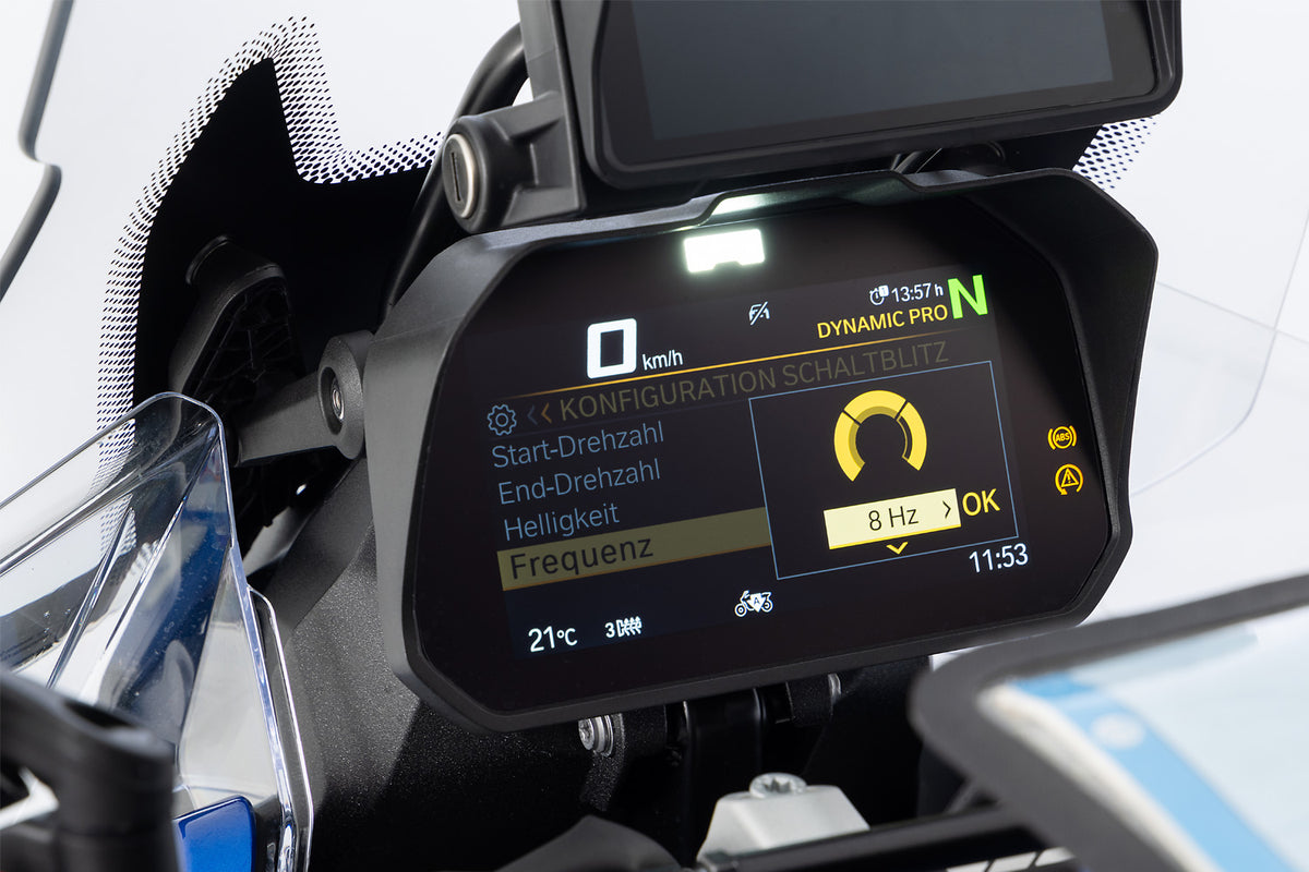 Wunderlich Glare shield for Cockpit TFT 6.5 inch - complete your BMW ✔ Premium components ✔ Integrated design ➜ Order now