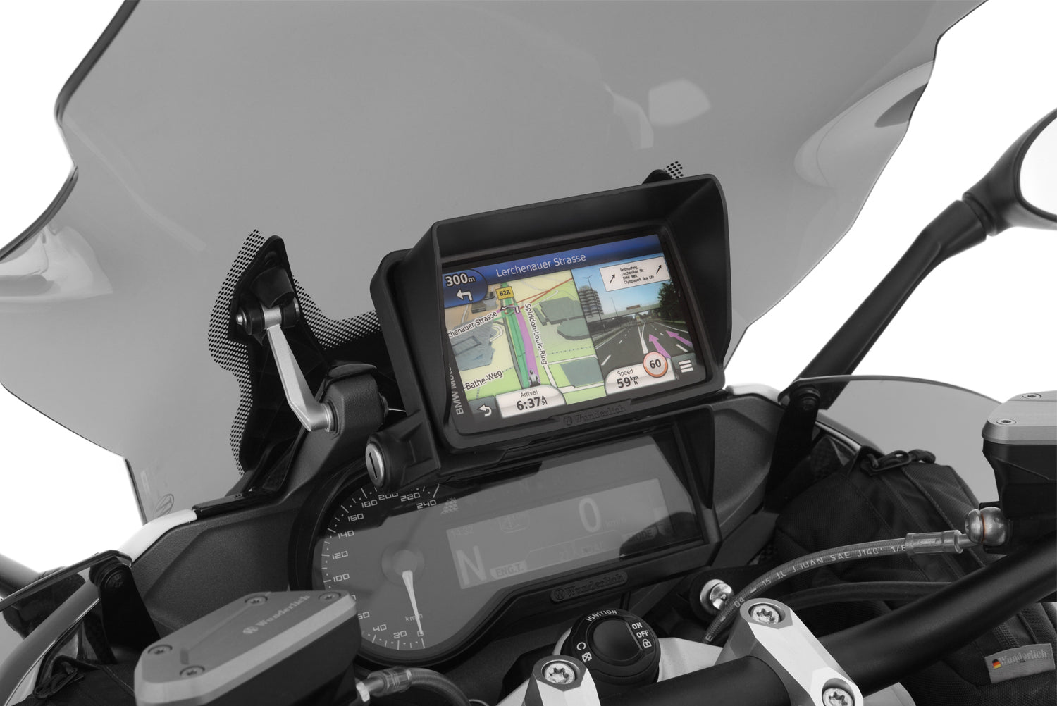 Wunderlich base holder for original Navigator R 1200 RS LC - complete your BMW ✔ Premium components ✔ Integrated design ➜ Order now