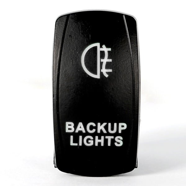 QuakeLed-SWITCH ROCKER 5 PINS LED BACKUP WH QRS324 718193339486