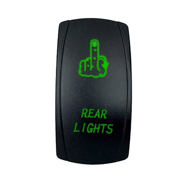QuakeLed-SWITCH ROCKER 5 PINS REAR LIGHTS GR QRS669 103552812748