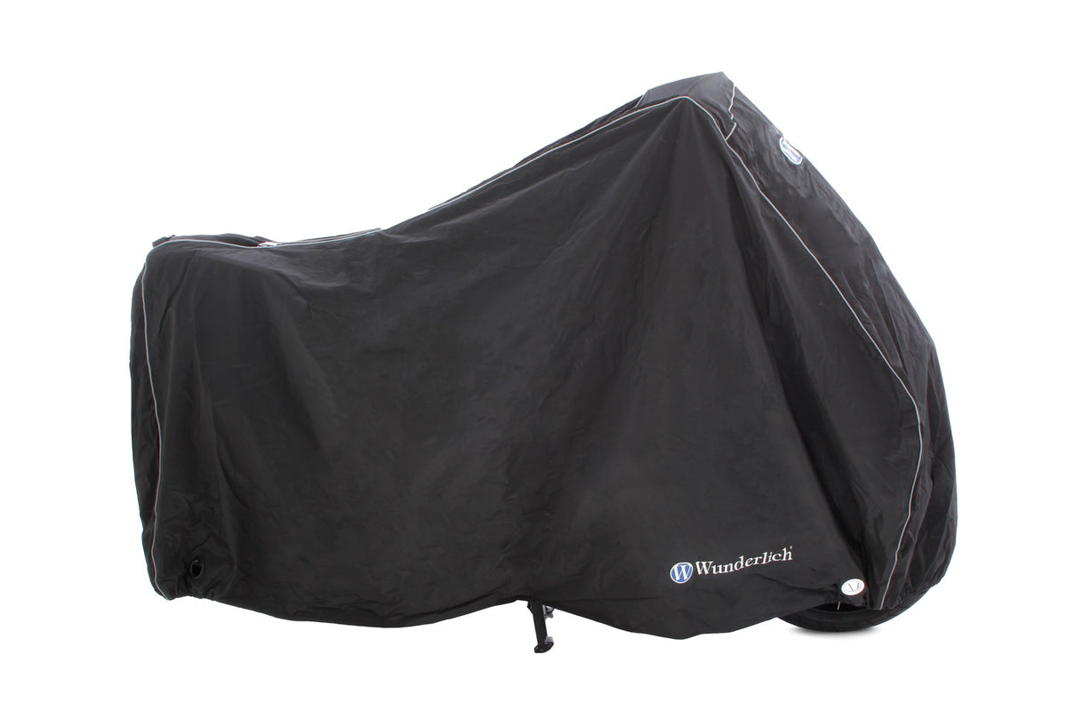 This exclusive outdoor tarpaulin is customised to fit your model.