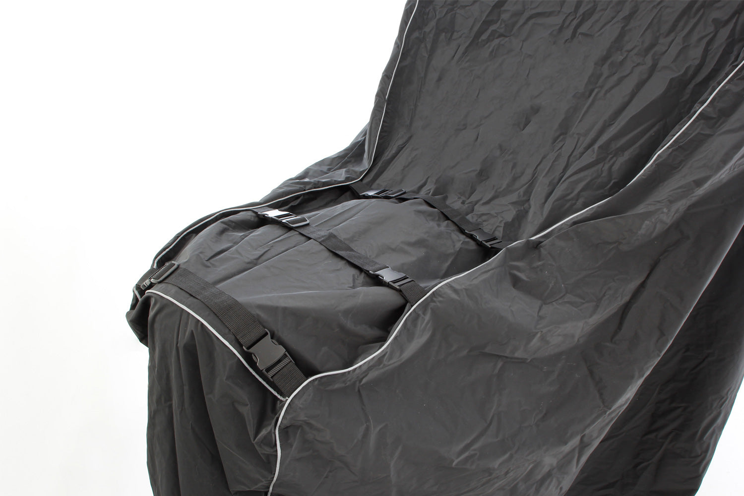 This exclusive outdoor tarpaulin is customised to fit your model.