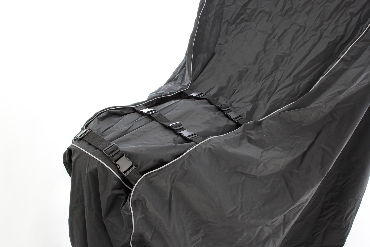 This exclusive outdoor tarpaulin is customised to fit your model.