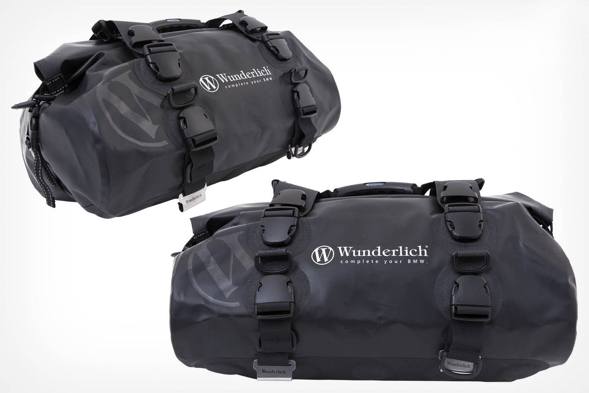 Rack Pack WP40, a top-quality and waterproof roll-up bag with an innovative mounting system.