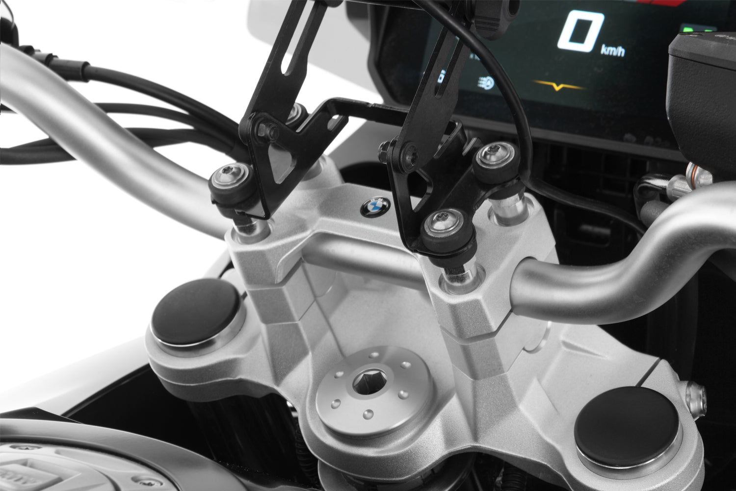 Wunderlich ERGO handlebar riser for models with BMW sat nav F 750 GS / F 800 GS - complete your BMW ✔ Premium components ✔
