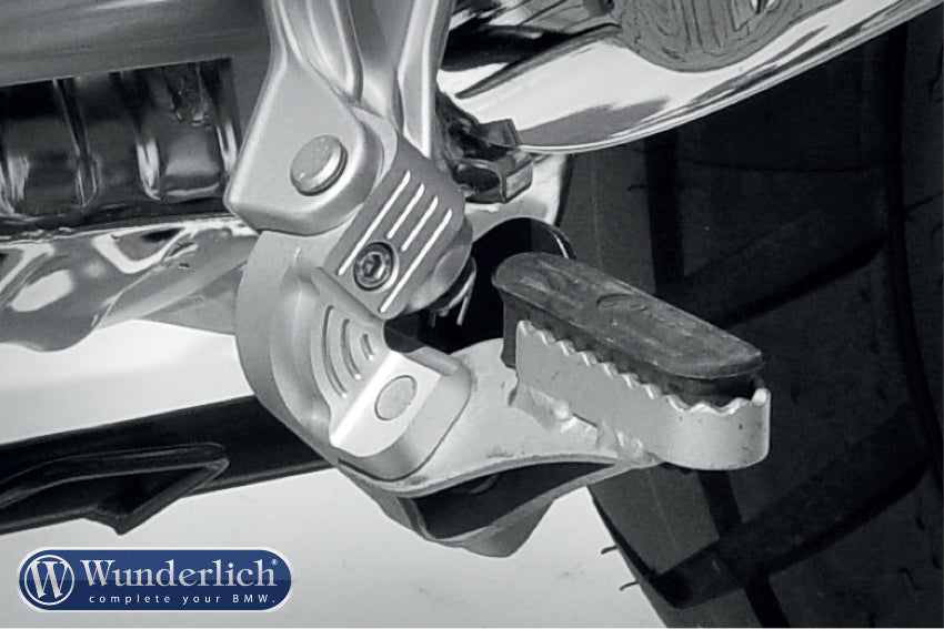 Wunderlich »ERGO« rider footrest lowering kit for BMW R 850 1100 1150 Adventure. For relaxed seating position and perfect knee.............
