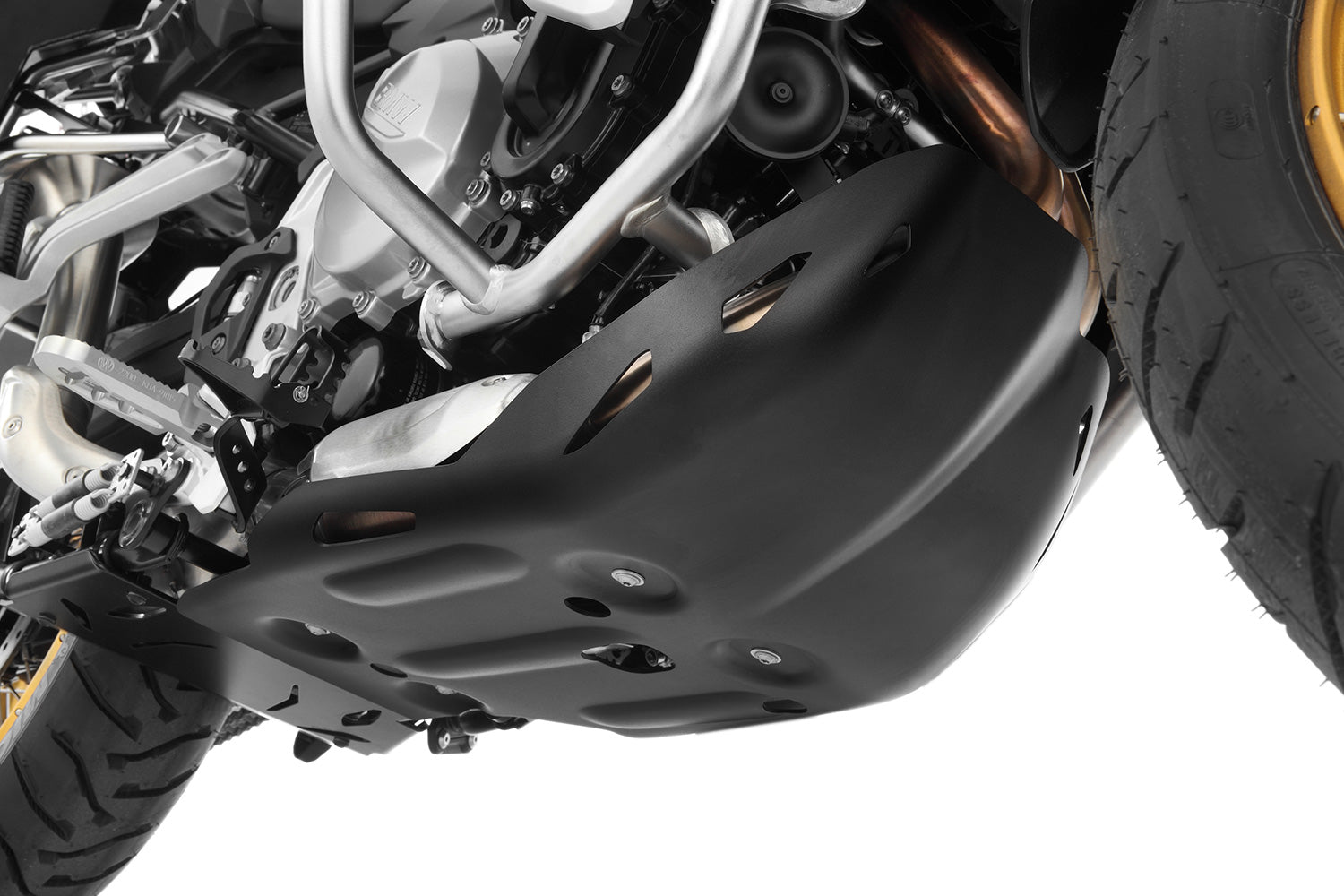 The flawless engine protection in a slim design for the GS protects the engine and manifold from damage
