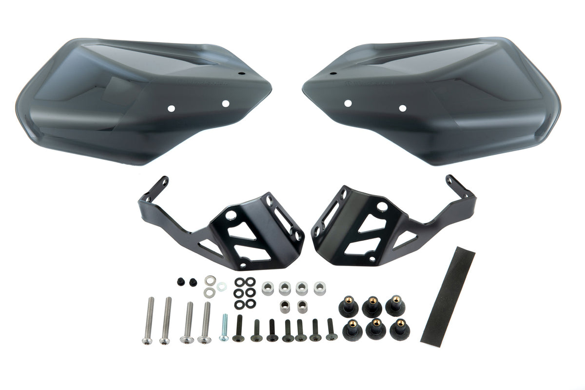 These hand guards offer maximum protection from cold, rain, or dirt.
