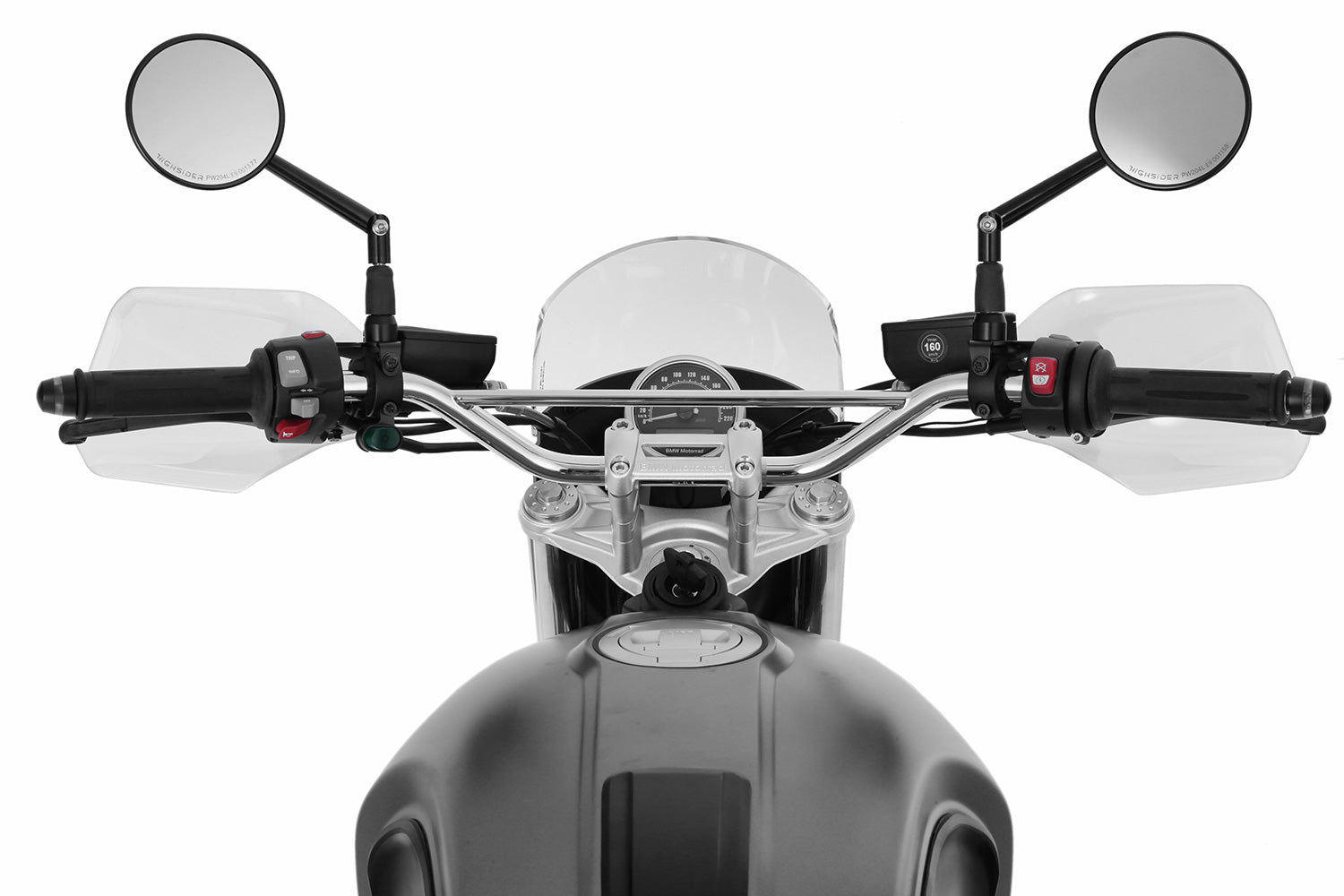 These hand guards offer maximum protection from cold, rain, or dirt.