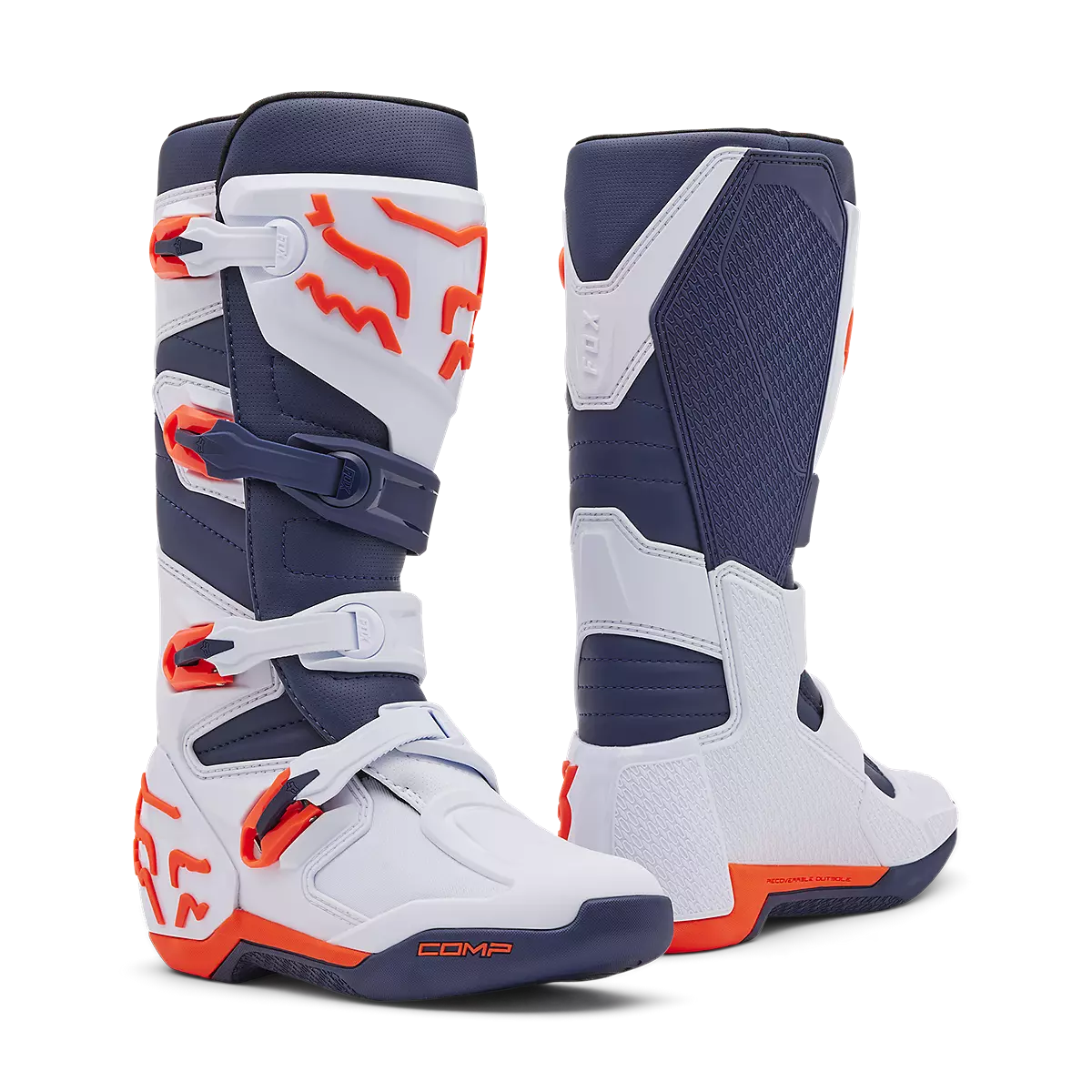 Fox Racing - Comp Boot-White/Navy (28373-139)