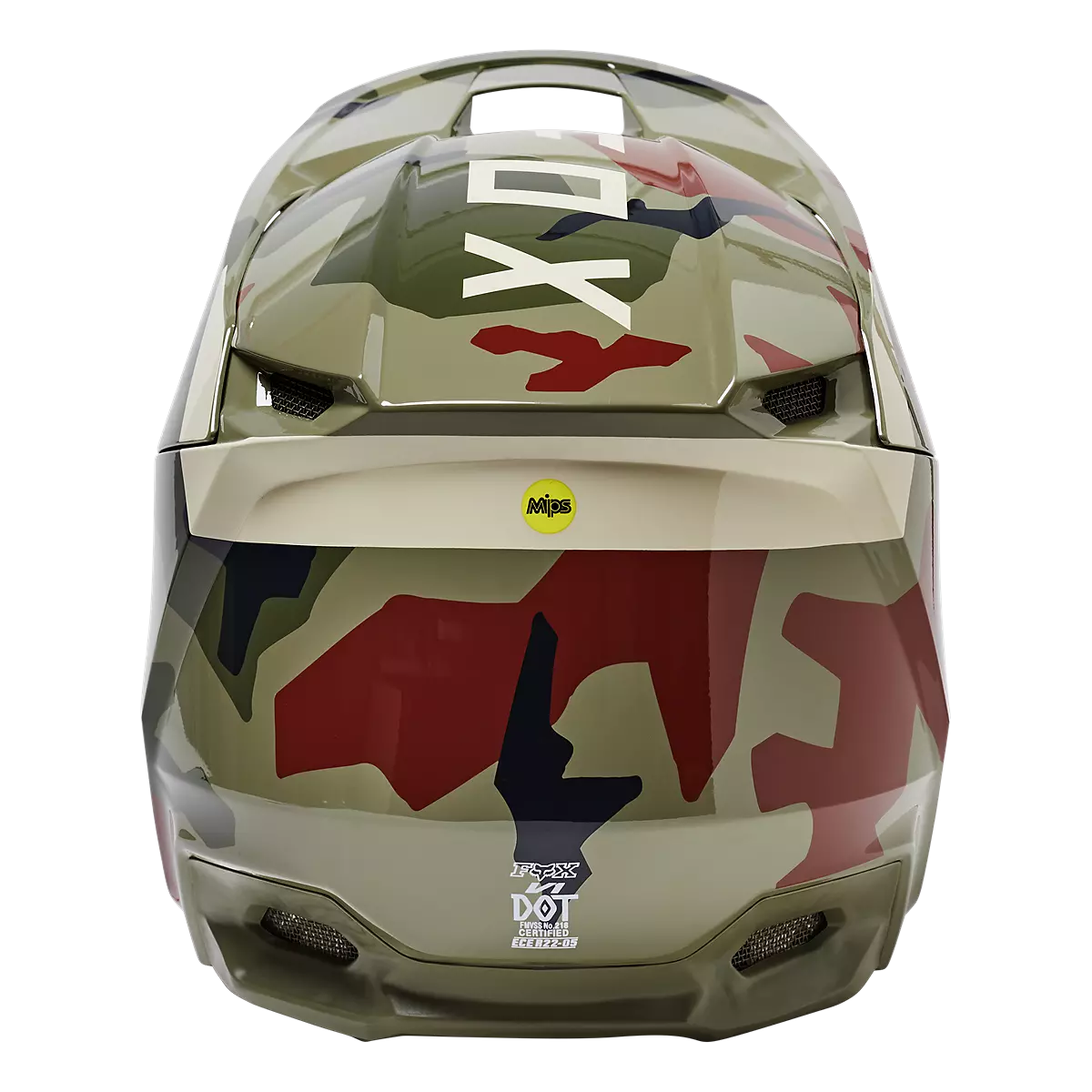 Fox Racing - Youth V1 Bnkr Helmet-Green Camo (28813-031)