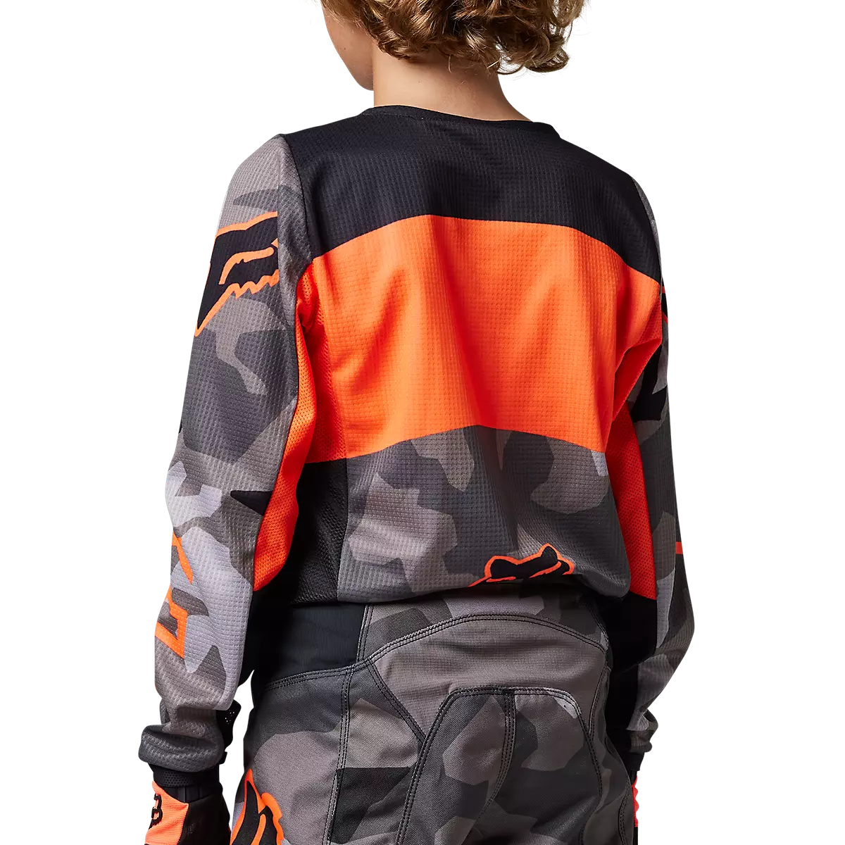 Fox Racing - Youth 180 Bnkr Jersey (28830)-Grey Camo (28830-033)
