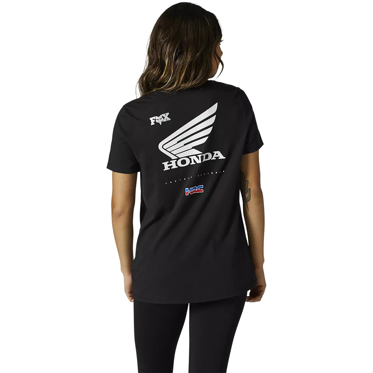 Fox Racing - Womens Honda Wing SS Tee-Black (29131-001)