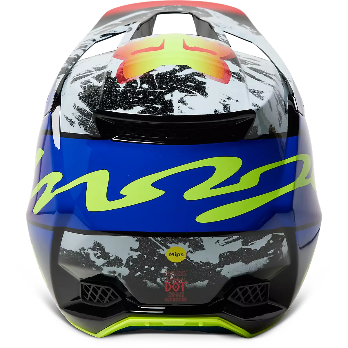 Fox Racing - V3 RS Dkay Helmet-Blue/Red (29653-149)