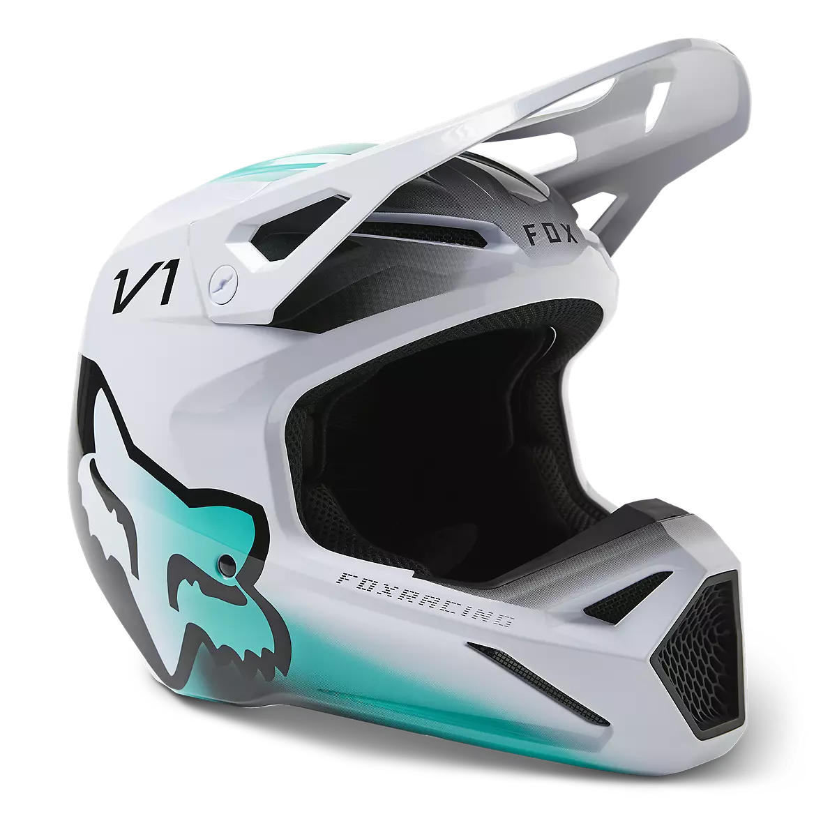 Fox Racing - V1 Toxsyk Helmet Dot/Ece-White (29659-008)