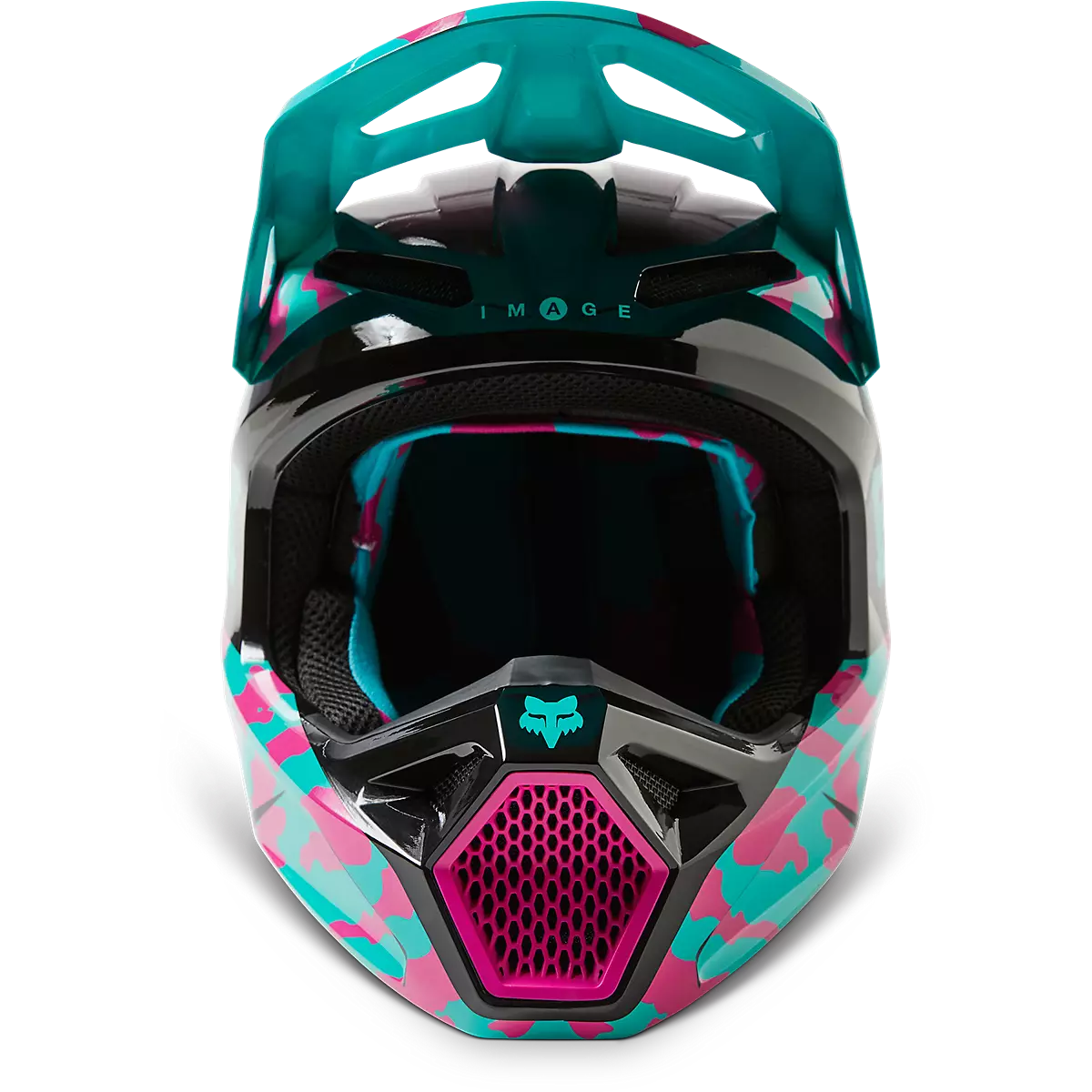 Fox Racing - V1 Nuklr Helmet Dot/Ece-Teal (29663-176)
