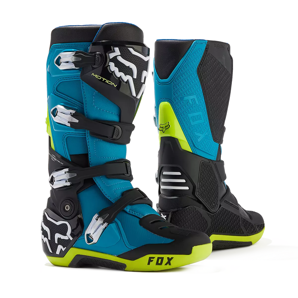 Fox Racing - Motion Boot - Black/White/Gum-Maui Blue (29682-551)