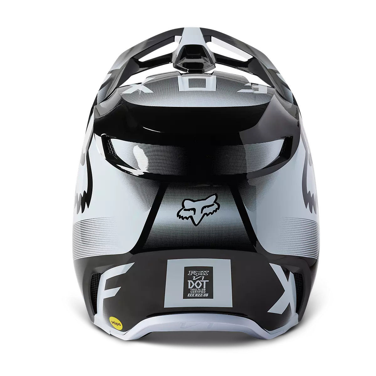 Fox Racing - Youth V1 Leed Helmet-Black/White (29729-018)