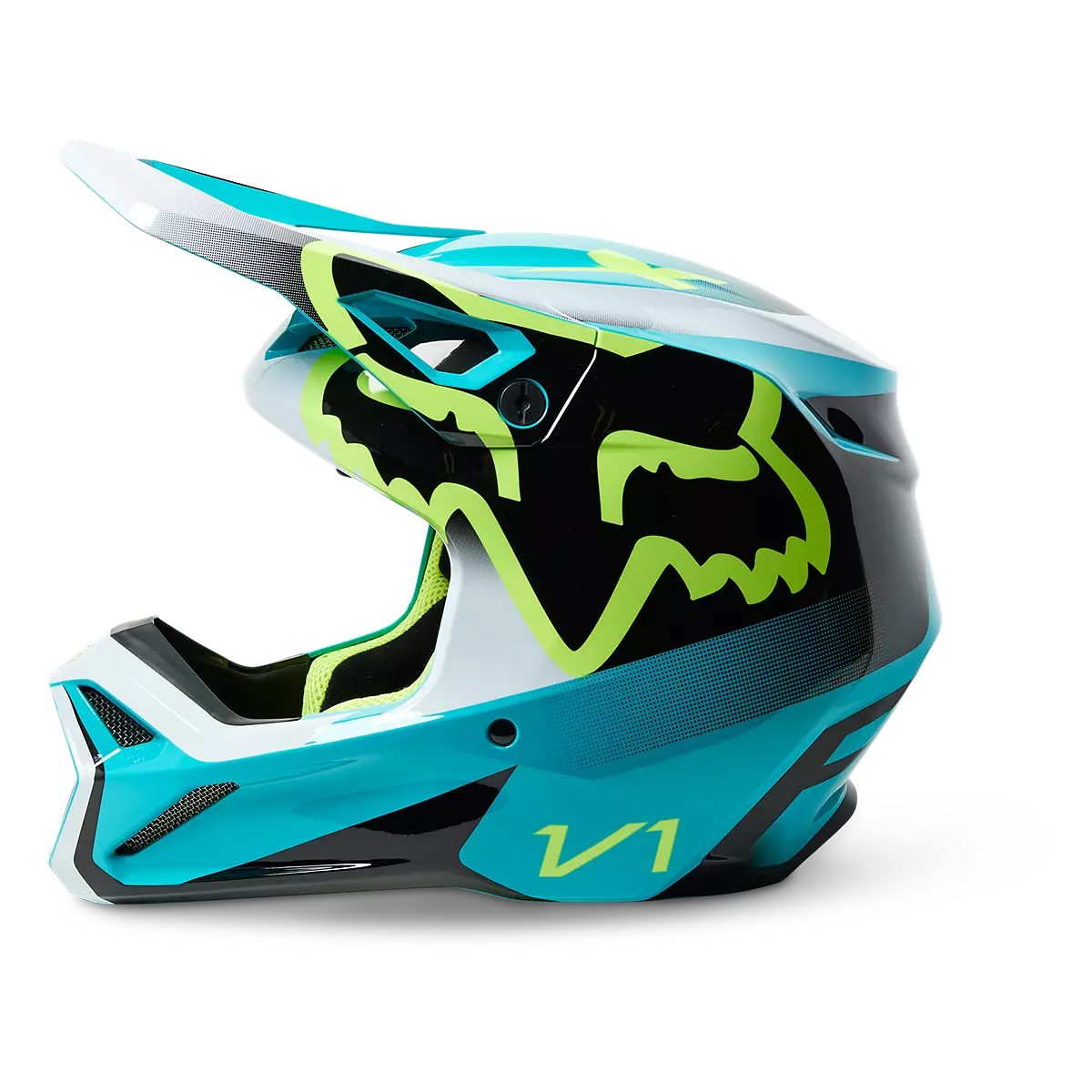 Fox Racing - Youth V1 Leed Helmet-Teal (29729-176)