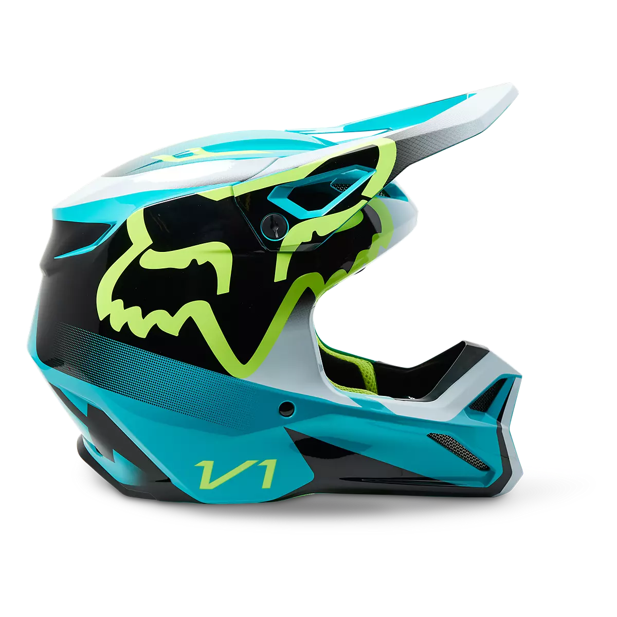 Fox Racing - Youth V1 Leed Helmet-Teal (29729-176)
