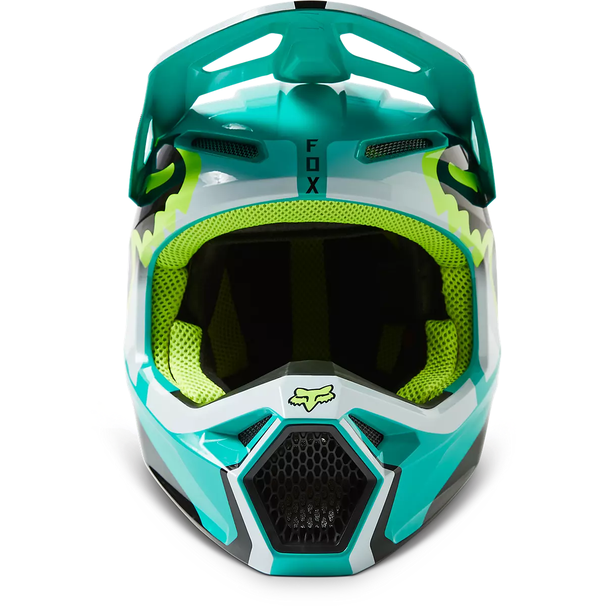 Fox Racing - Youth V1 Leed Helmet-Teal (29729-176)