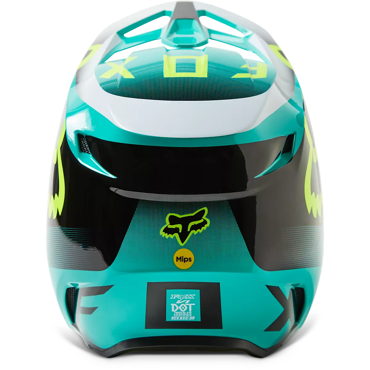 Fox Racing - Youth V1 Leed Helmet-Teal (29729-176)